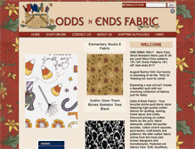 Tablet Screenshot of oddsnendsfabric.com